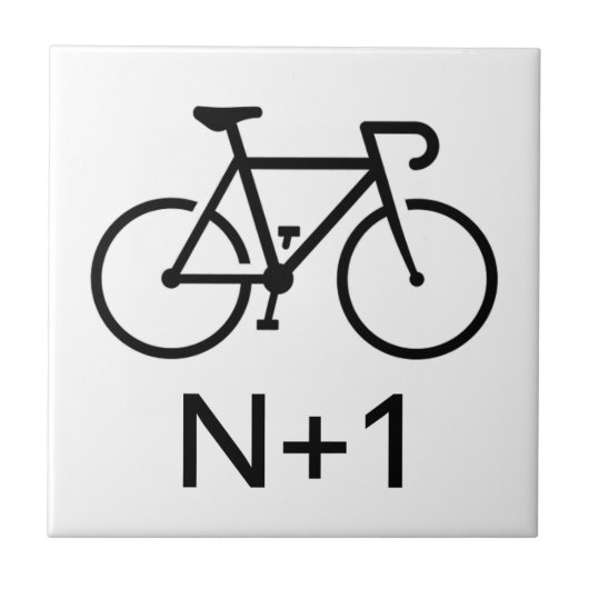 N+1 Bike Tegeltje (Voorkant)