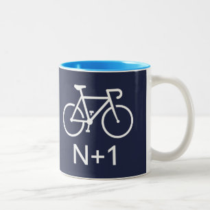 N+1 Bike Tweekleurige Koffiemok