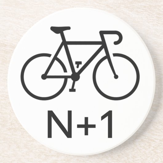 N+1 Bike Zandsteen Onderzetter (Voorkant)