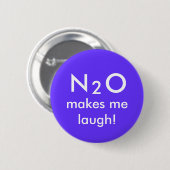 N, 2, O, laat me lachen! Ronde Button 5,7 Cm (Voorkant /achterkant)