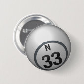 N 33 bingo ronde button 5,7 cm (Voorkant /achterkant)