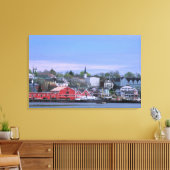N.A. Canada, Nova Scotia. Een uitzicht van Lunenbu Canvas Afdruk (Insitu (Woonkamer))