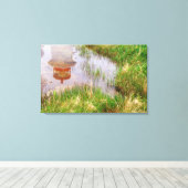 N.A. Canada, Nova Scotia, Peggy's Cove. Canvas Afdruk (Insitu (Houten vloer))