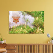 N.A. Canada, Nova Scotia, Peggy's Cove. Canvas Afdruk (Insitu (Woonkamer))