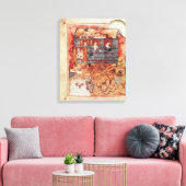 N.A.L 2334 fol.10v Noah's Ark, van de Tours Pent Canvas Afdruk (Insitu (Woonkamer))