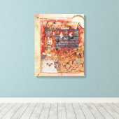 N.A.L 2334 fol.10v Noah's Ark, van de Tours Pent Canvas Afdruk (Insitu (Houten vloer))