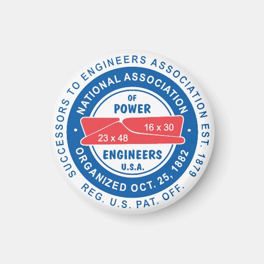 N.A.P.E. Classic Logo magneet (Voorkant)