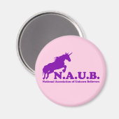 N.A.U.B. Unicorn Believers Magneet (Voorkant / Achterkant)