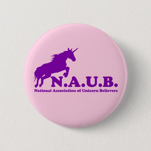 N.A.U.B. Unicorn Believers Ronde Button 5,7 Cm (Voorkant)