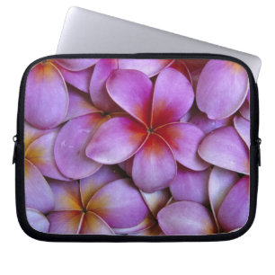 N.A., Verenigde Staten, Maui, Hawaii. Roze Plumeri Laptop Sleeve