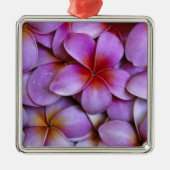 N.A., Verenigde Staten, Maui, Hawaii. Roze Plumeri Metalen Ornament (Voorkant)