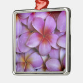 N.A., Verenigde Staten, Maui, Hawaii. Roze Plumeri Metalen Ornament (Links)