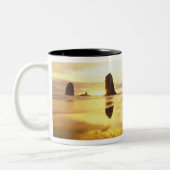 N.A., Verenigde Staten, Oregon, Cannon Beach Sunse Tweekleurige Koffiemok (Links)