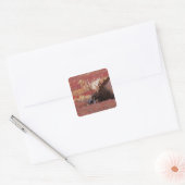 N.A., VS, Alaska, Denali National Park, Stier Vierkante Sticker (Envelop)