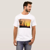 N.A., VS, AZ, Saguaro NP, Saguaro Sunset T-shirt (Voorkant volledig)