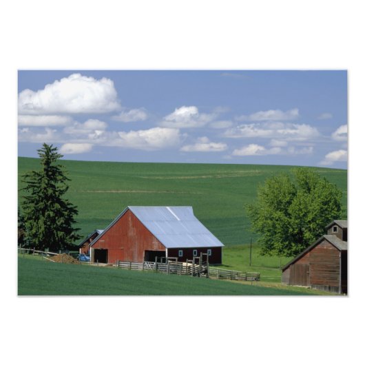 N.A., VS, Idaho, Latah county bij Genesee. Foto Afdruk (Voorkant)