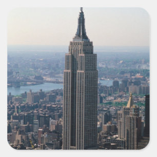 N.A., VS, New York, New York City. Het rijk Vierkante Sticker