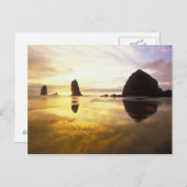 N.A., VS, Oregon, Cannon Beach Sunset met Briefkaart (Voorkant / Achterkant)