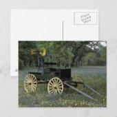 N.A., VS, Texas, Devine, Oude wagen en Briefkaart (Voorkant / Achterkant)