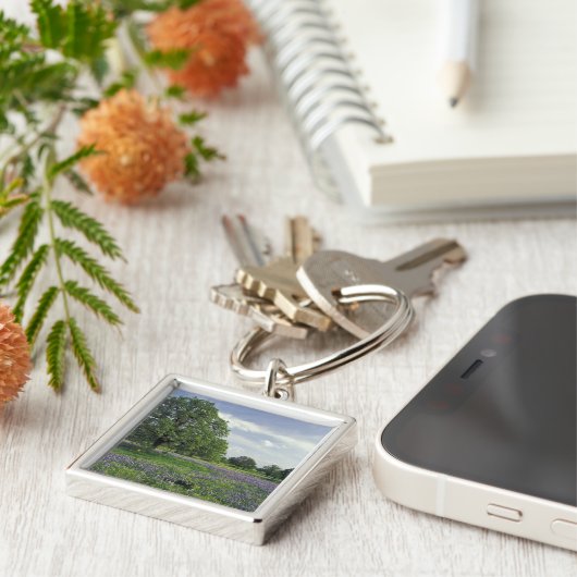 N.A., VS, Texas, Lake Buchanan, Oaks en Blue Sleutelhanger (Zijkant)