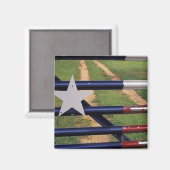N.A., VS, Texas, Lake Buchanan, vlag van Texas Magneet (Voorkant / Achterkant)