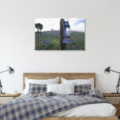 N.A., VS, Texas, Llano, Blauwe Lantaarn, Eik Canvas Afdruk (Insitu (Slaapkamer))