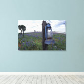 N.A., VS, Texas, Llano, Blauwe Lantaarn, Eik Canvas Afdruk (Insitu (Houten vloer))