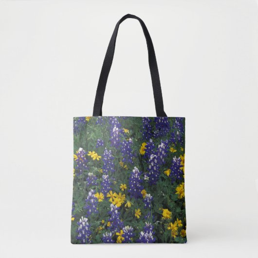 N.A, VS, Texas, Marble Falls, Blau bonen Tote Bag (Voorkant)