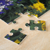 N.A., VS, Texas, marmer Herfsten, blauwe bont Legpuzzel (Zijkant)