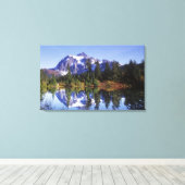 N.A., VS, Washington, Mt. Baker & Snoqualmie Canvas Afdruk (Insitu (Houten vloer))