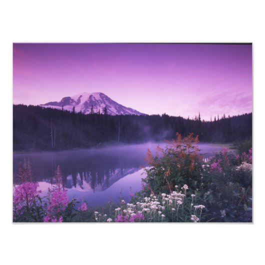 N.A., VS, Washington, Mt. Rainier Nationaal 2 Foto Afdruk (Voorkant)