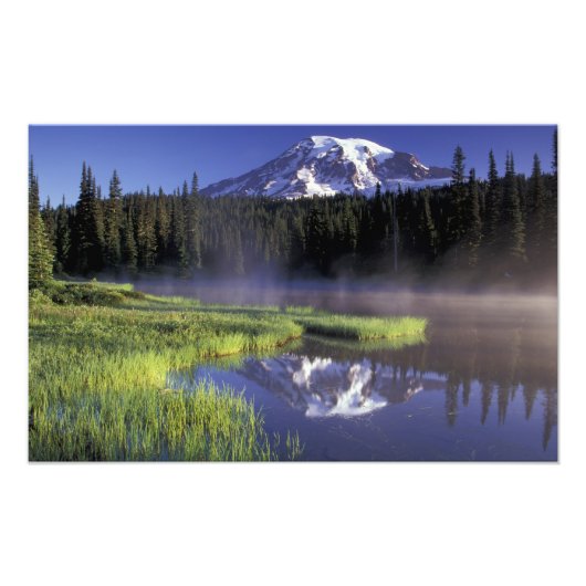 N.A., VS, Washington, Mt. Rainier Nationaal 5 Foto Afdruk (Voorkant)