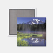 N.A., VS, Washington, Mt. Rainier Nationaal 5 Magneet (Voorkant / Achterkant)