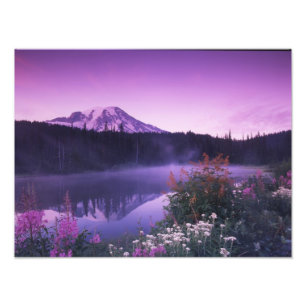 N.A., VS, Washington, Mt. Rainier Nationaal Foto Afdruk
