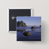 N.A., VS, Washington, Olympic National Park, 3 Vierkante Button 5,1 Cm (Voorkant /achterkant)