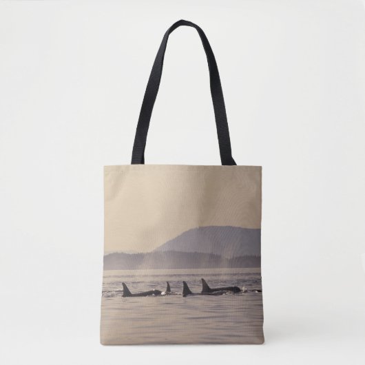 N.A., VS, Washington, San Juan Islands Orca Tote Bag (Voorkant)