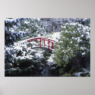 N.A., VS, Washington, Seattle. Moon bridge in Poster