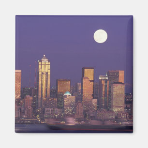 N.A., VS, Washington, Seattle Seattle silhouet Magneet