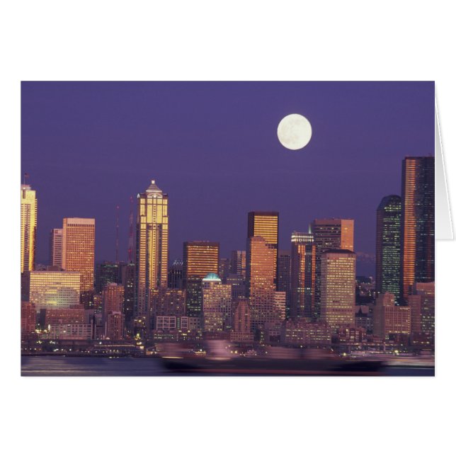 N.A., VS, Washington, Seattle Seattle skyline (Voorkant Horizontaal)