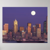 N.A., VS, Washington, Seattle Seattle skyline Poster (Voorkant)