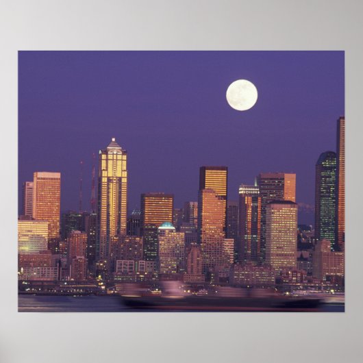 N.A., VS, Washington, Seattle Seattle skyline Poster (Voorkant)