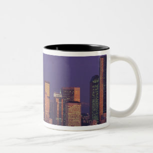N.A., VS, Washington, Seattle Seattle skyline Tweekleurige Koffiemok