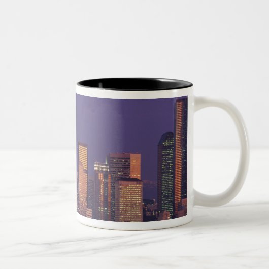N.A., VS, Washington, Seattle Seattle skyline Tweekleurige Koffiemok (Rechts)