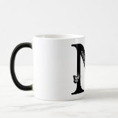 N Alfabet zwarte vlinder Magische Mok (Links)