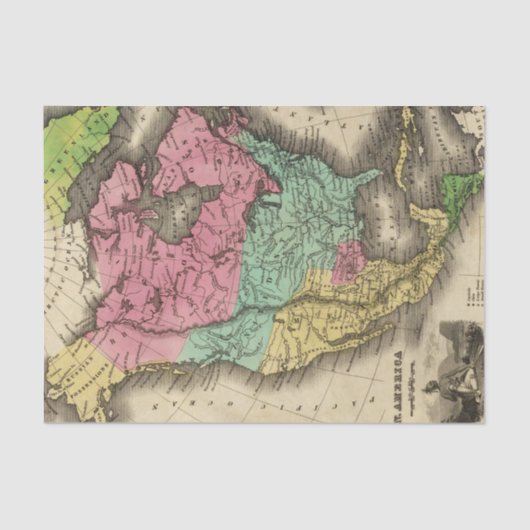 N Amerika Tissuepapier (Voorkant)