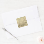 N Asia Vierkante Sticker (Envelop)