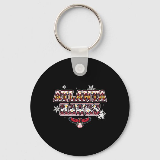 N Atlanta Hawks Christmas Ugly Sweater  Sleutelhanger (Voorkant)