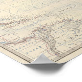 N Atlantische Oceaan Poster (Hoek)