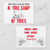 N-bandkoper van rode, witte en zwarte banden visitekaartje (Voorkant / Achterkant)