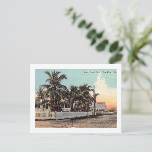 N. Beach St., Key West, Florida  Briefkaart (Staand voorkant)